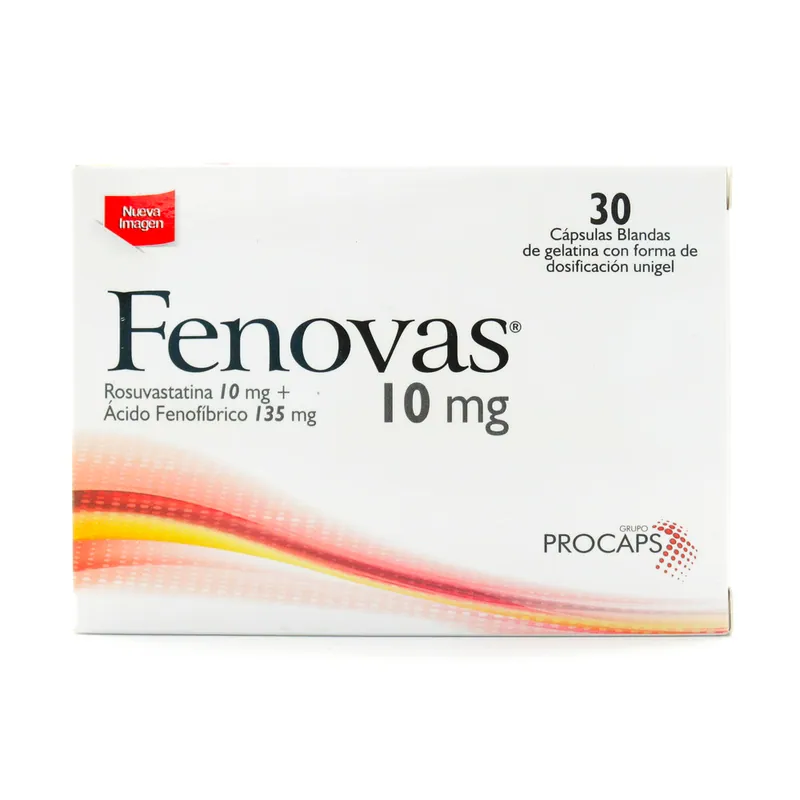Fenovas 10 mg 30 cápsulas Blandas