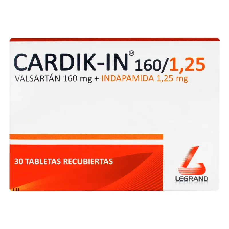 Cardik-In 160/1.25 mg 30 tabletas