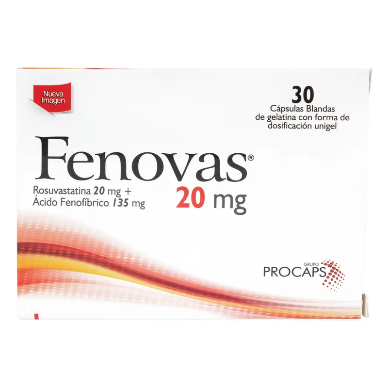 Fenovas 20 mg 30 cápsulas Blandas