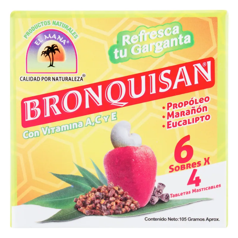 Bronquisan tabletas Masticables 6 sobres