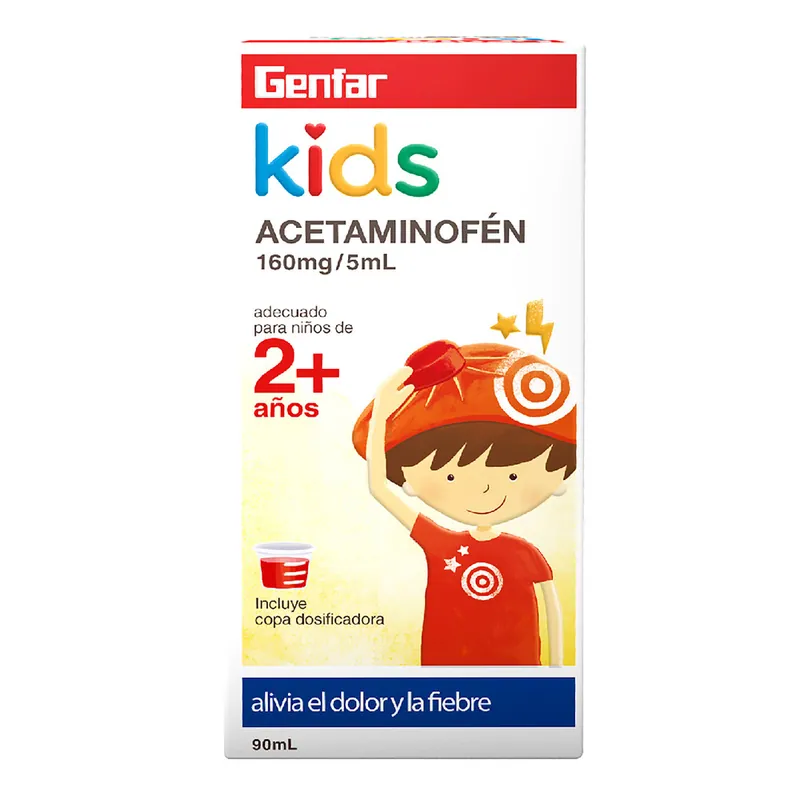Acetaminofén Kids 160 mg 90 mL GF