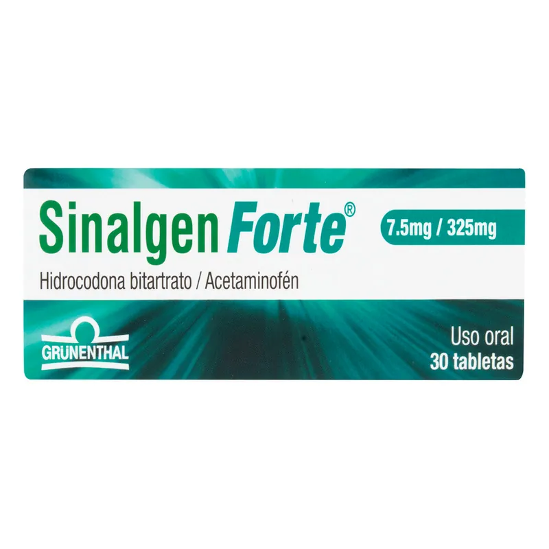 Sinalgen Forte 7.5/325 mg 30tbs