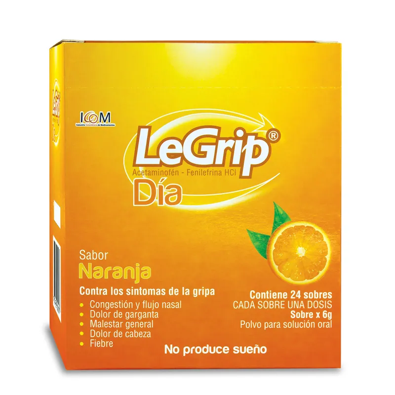 Legrip Dia Naranja 500 mg 24 sobres ICOM