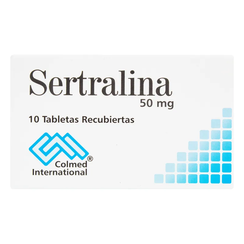 Sertralina 50 mg 10 tabletas PC