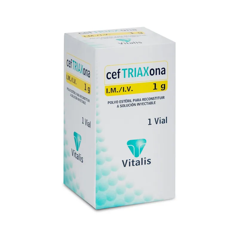 Ceftriaxona 1 g 1 ampollas VT