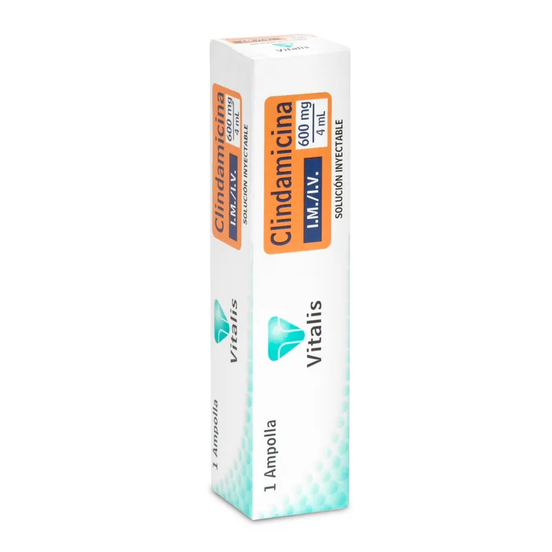 Clindamicina 600 mg/4 mL 1 ampollas VT