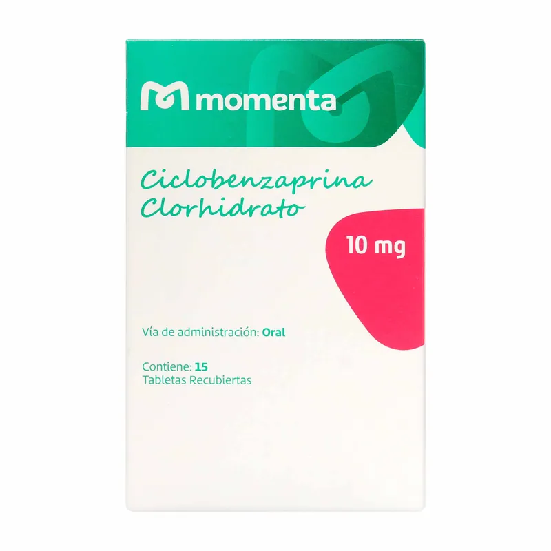 Ciclobenzaprina 10 mg 15 tabletas Momenta