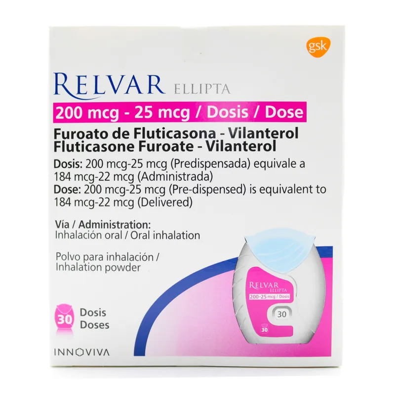 Relvar Ell 200/25 mg 30d