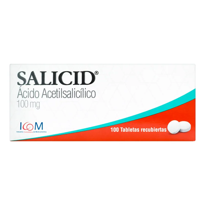 Salicid 100 mg 100 tabletas ICOM MQ