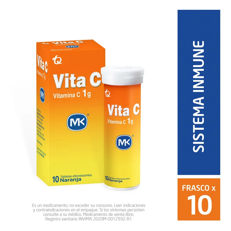 Vitamina Vita C 1 g Naranja Efe 10tbs MK