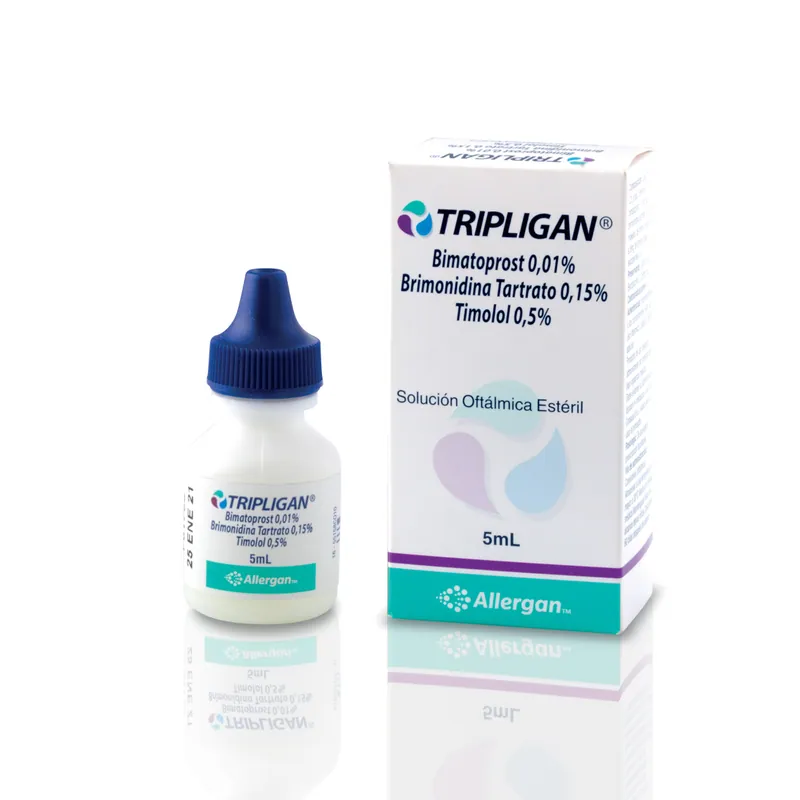 Tripligan 5 mg solución oftálmica