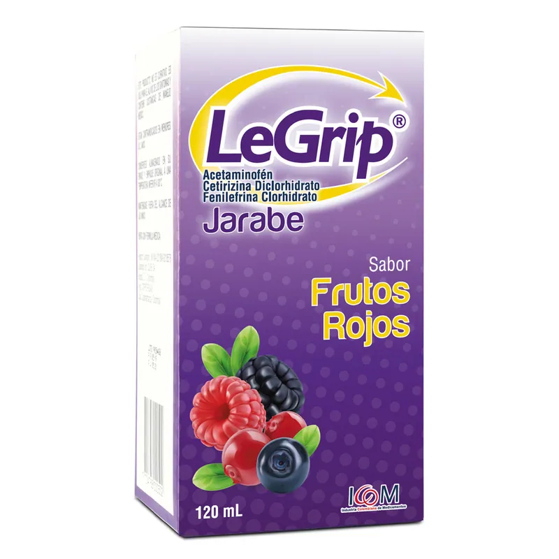Legrip jarabe Frutos Rojos 120 mL ICOM