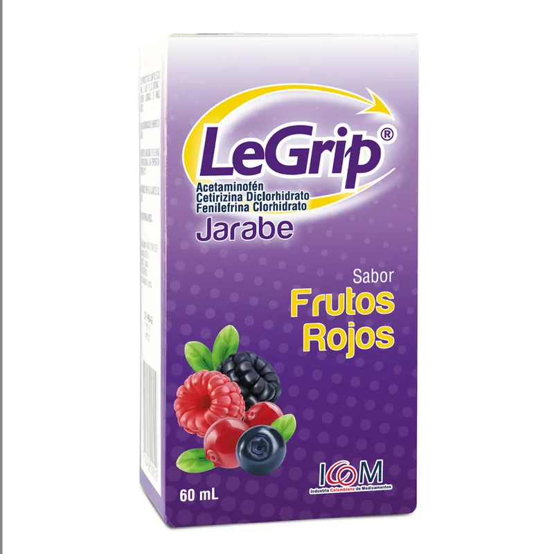Legrip jarabe Frutos Rojos 60 mL ICOM