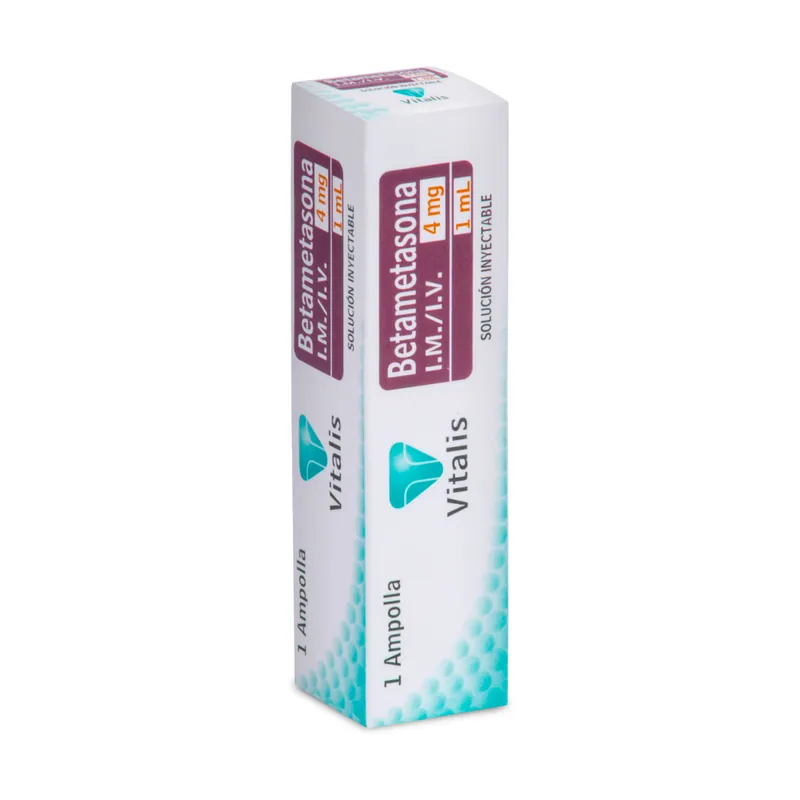 Betametasona 4 mg/1 mL 1 ampollas VT