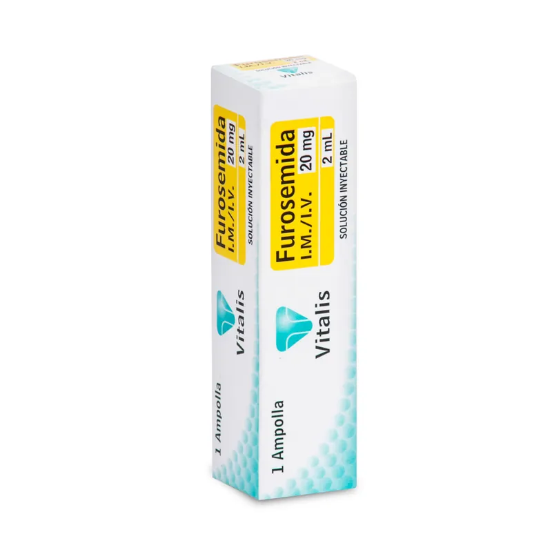 Furosemida 20 mg/2 mL 1 ampollas VT
