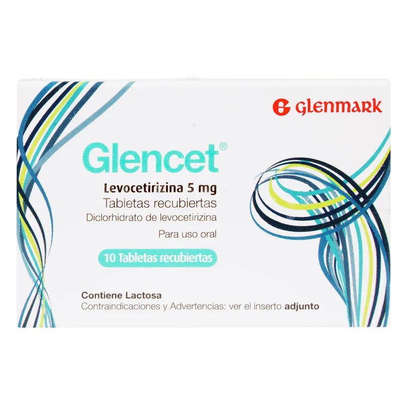 Glencet 5 mg 10 tabletas