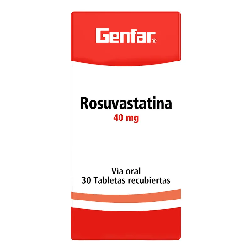 Rosuvastatina 40 mg 30 tabletas GF