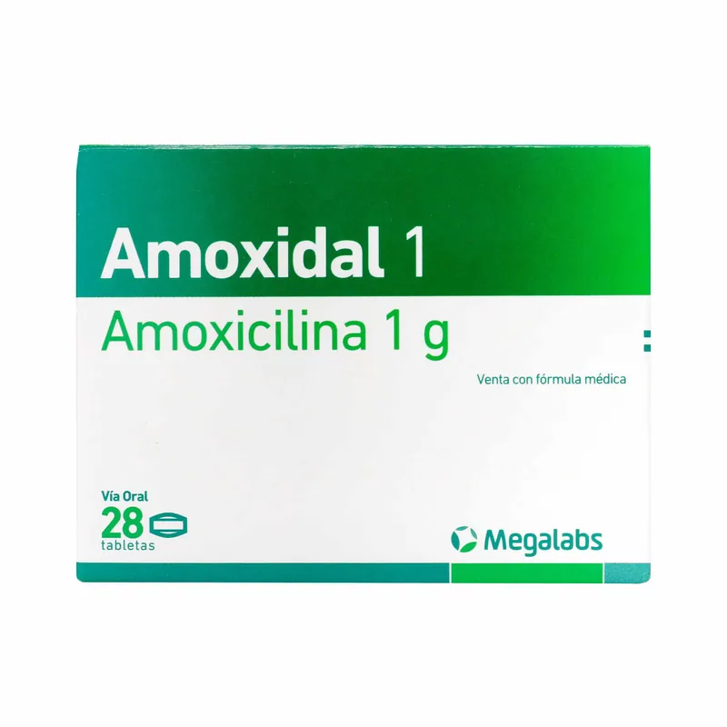 Amoxidal 1 Gramo 28 tabletas