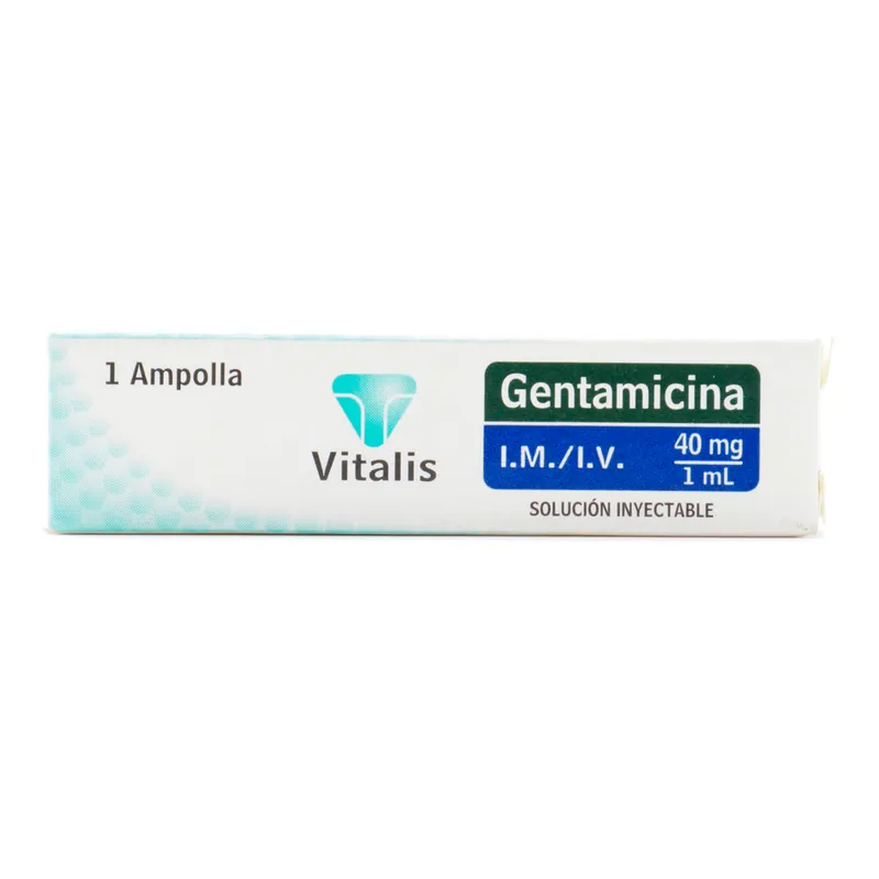 Gentamicina 40 mg/1 mL 1 ampollas VT