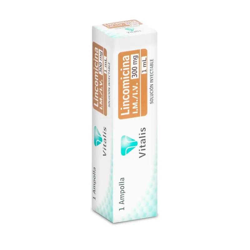 Lincomicina 300 mg/1 mL 1 ampollas VT
