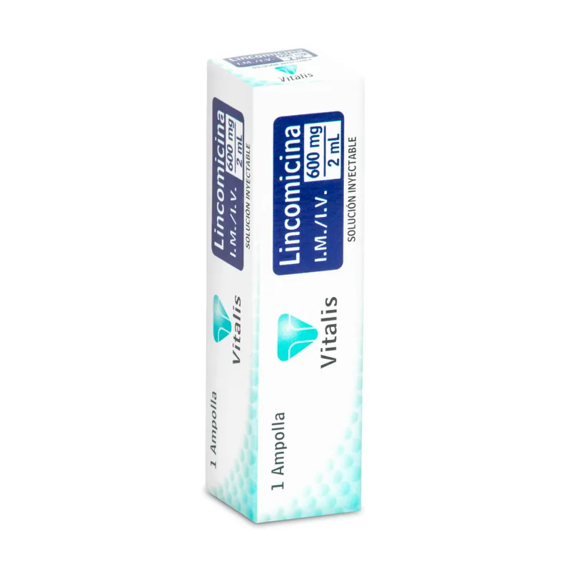 Lincomicina 600 mg/2 mL 1 ampollas VT