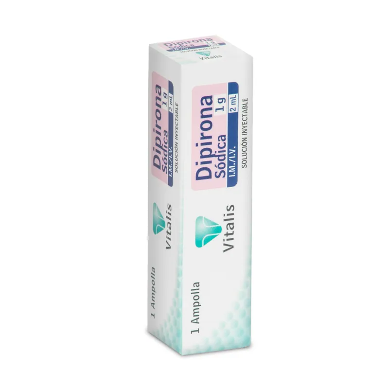 Dipirona 1 g/2 mL 1 ampollas VT
