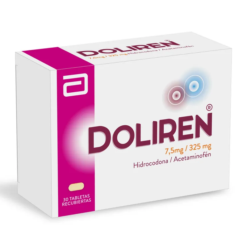 Doliren 7.5 mg/325 mg 30 tabletas