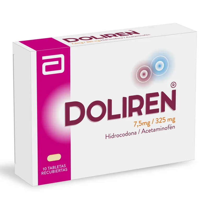 Doliren 7.5 mg/325 mg 10 tabletas