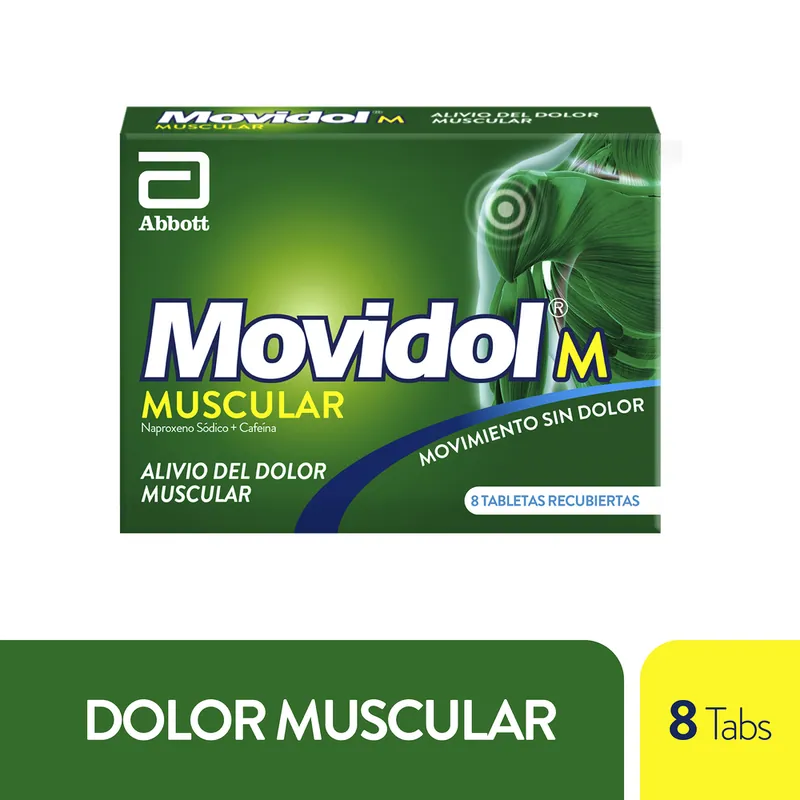 Movidol M Muscular 220 mg 8 tabletas