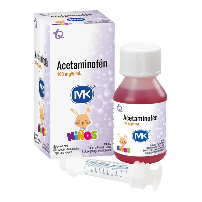 Acetaminofén 160 mg/5 mL jarabe 90 mL MK