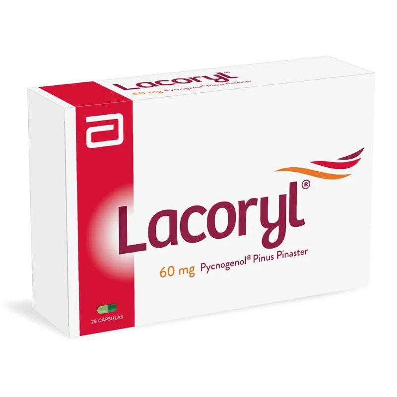 Lacoryl 60 mg 28 cápsulas