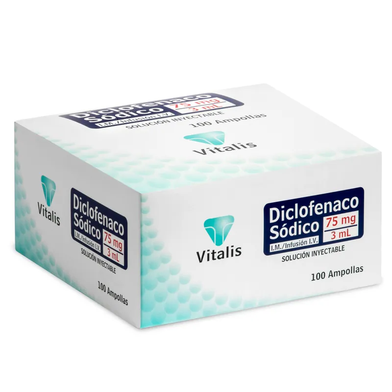 Diclofenaco 75 mg/3 Ml-C 100 ampolla VT
