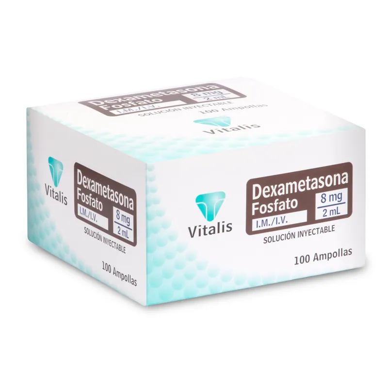 Dexametasona 8 mg/2 mL 100 ampollas VT