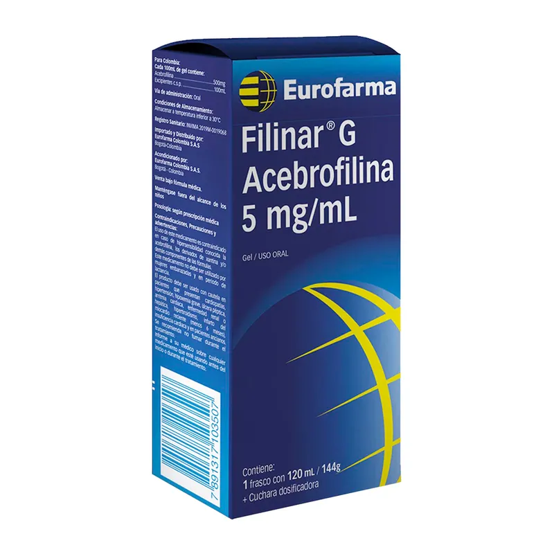 Filinar g Acebrofilina 5 Mg/ml 120 mL