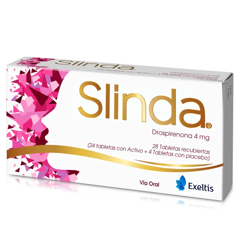 Slinda Drospirenona 4 mg 28 tabletas