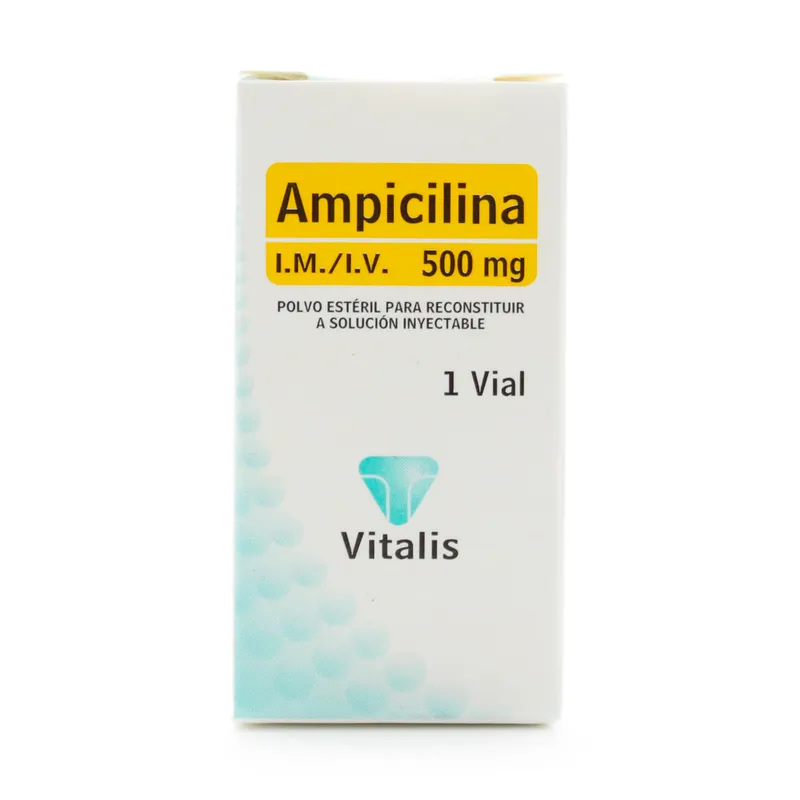 Ampicilina 500 mg 1 ampollas VT