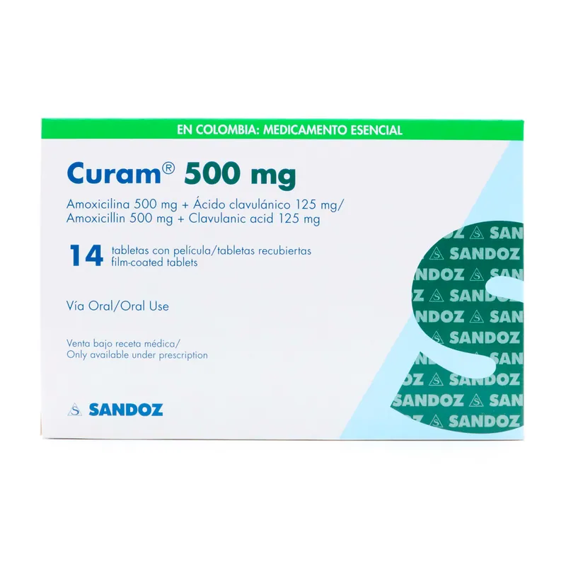 Curam 500 mg+125 mg 14 tabletas