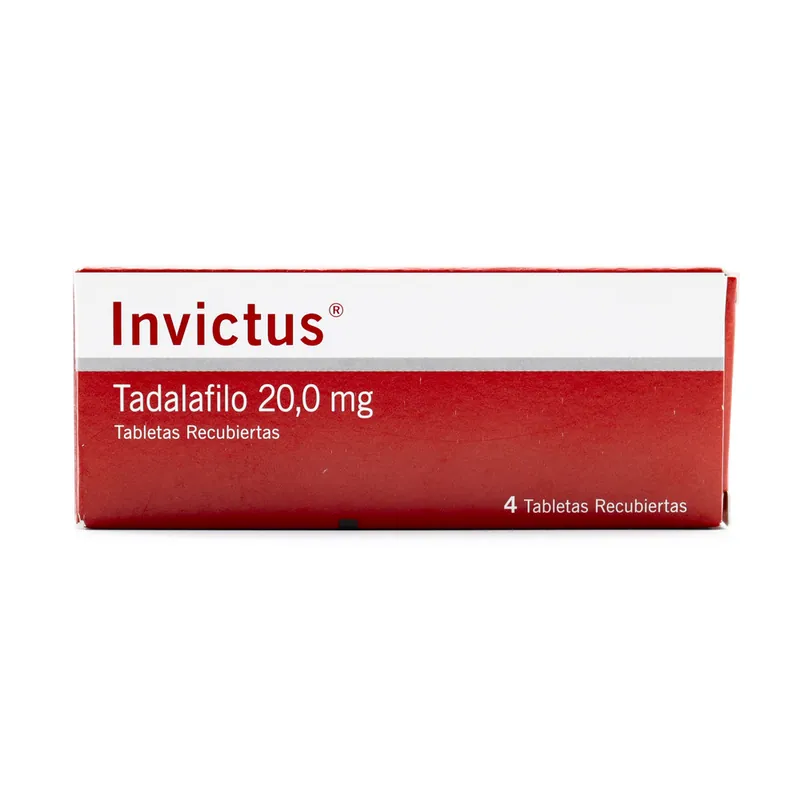 Invictus 20 mg 4 tabletas Recub