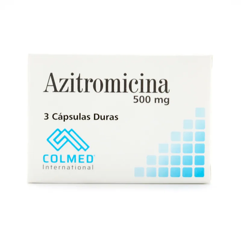 Azitromicina 500 mg Caja 3 cápsulas PC