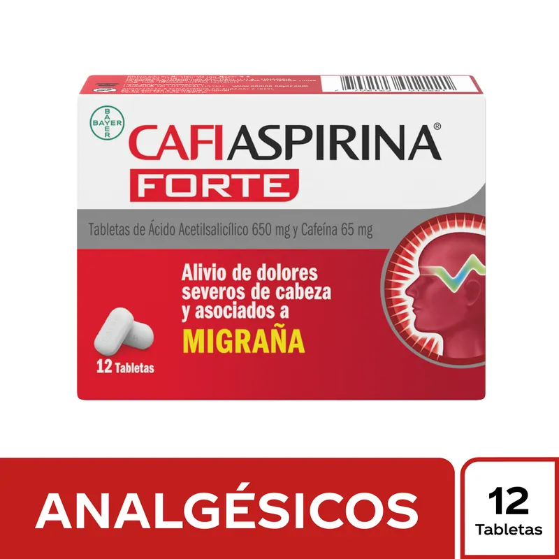 Cafiaspirina Forte 650 mg 12 tabletas