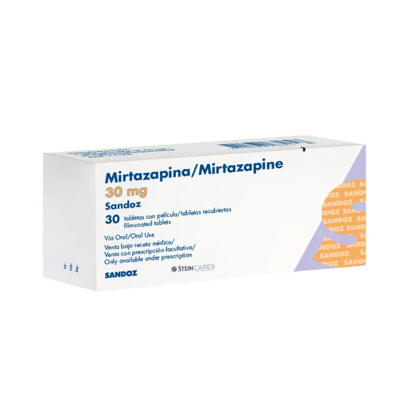 Mirtazapina 30 mg 30 tabletas recubiertas Sz