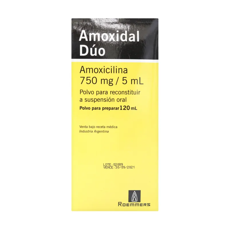 Amoxidal Duo suspensión frasco 120 mL