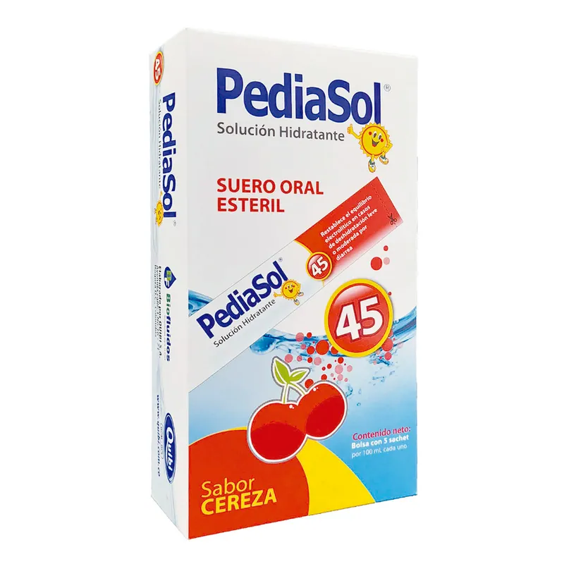 Pediasol 45 Cereza 100 mL Dis 5 sobres