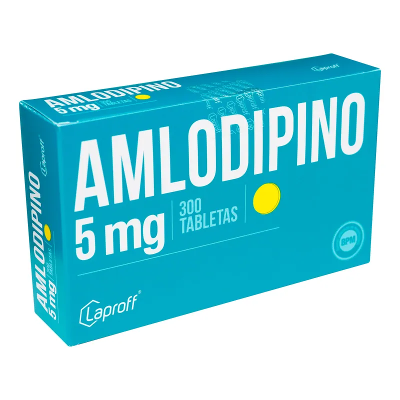 Amlodipino 5 mg 300 tabletas LP