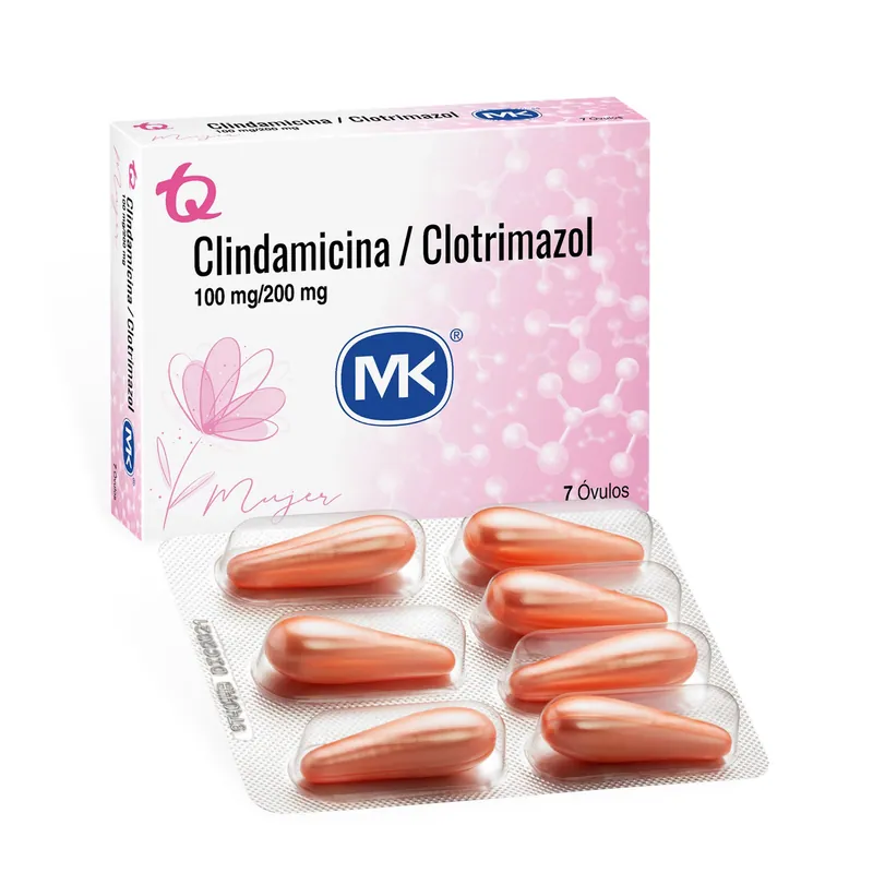 Clindamicina Clotrimazol 7 óvulos MK