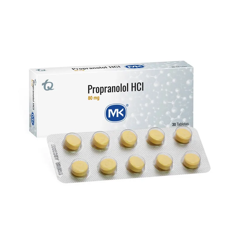 Propranolol Hcl 80 mg 30 tabletas MK