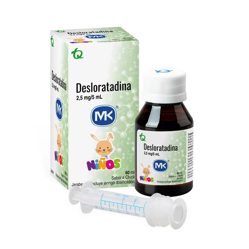 Desloratadina 2.5 mg/5 mL jarabe 60 mL MK