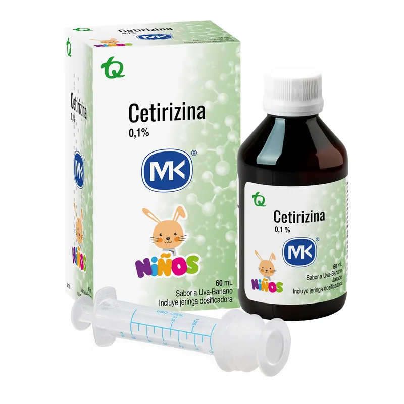Cetirizina 0.1 Jarabe+dos 60 mL MK