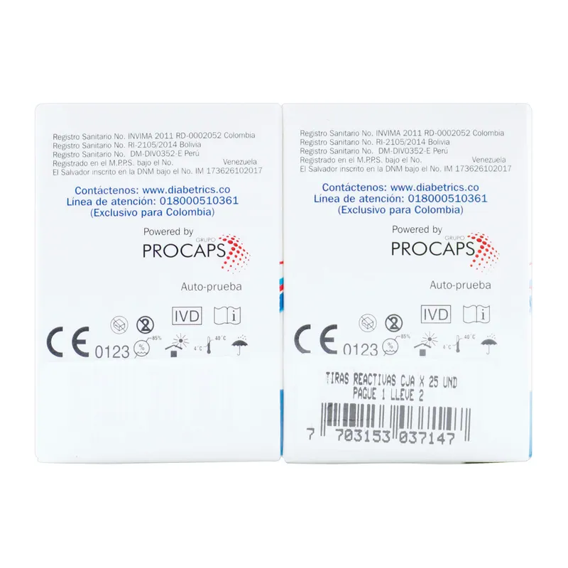 Tiras React Glucoquic 25ud Pag 1 Llev 2