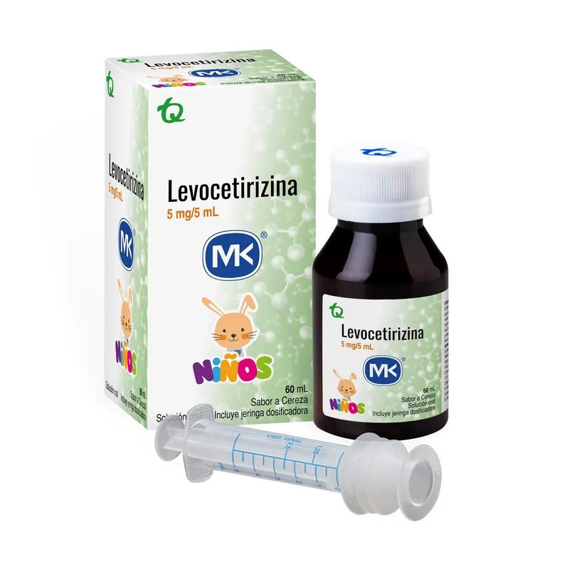 Levocetirizina 0.05% jarabe frasco x 60 mL MK